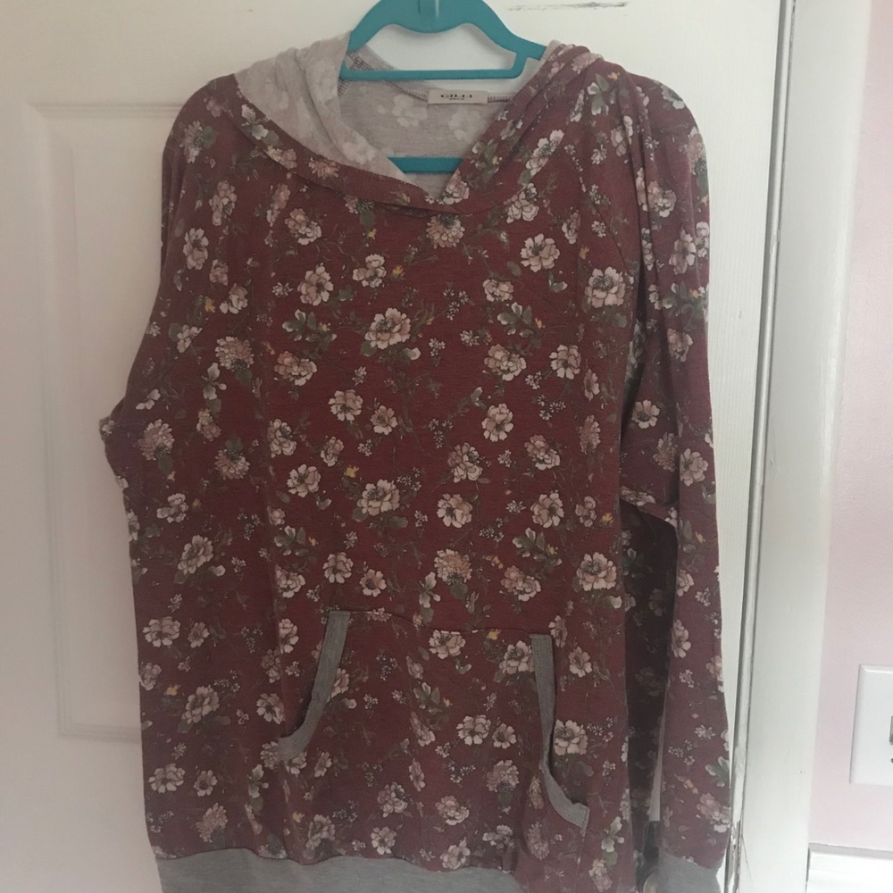 Floral hoodie